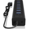 Icy Box USB 3.0 Hub 7 Θυρών με σύνδεση USB-A