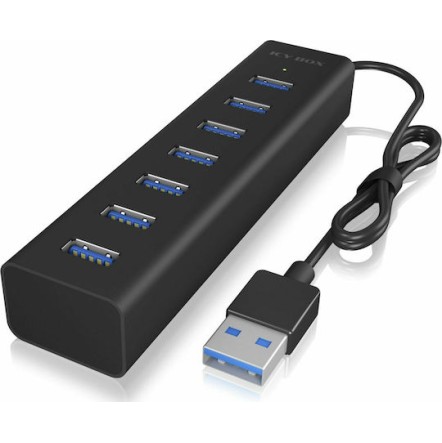 Icy Box USB 3.0 Hub 7 Θυρών με σύνδεση USB-A