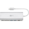 Goobay USB-C Docking Station με HDMI 4K PD Ethernet Ασημί (76788)