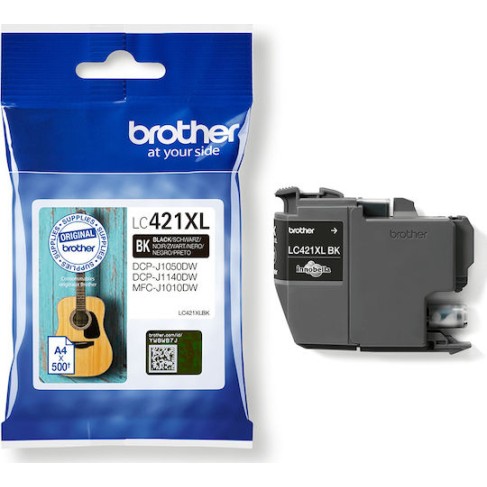 Brother LC421XL Γνήσιο Μελάνι Εκτυπωτή InkJet Μαύρο (LC-421XLBK)