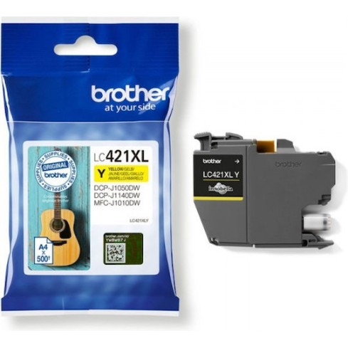 Brother LC421XL Γνήσιο Μελάνι Εκτυπωτή InkJet Μαύρο (LC-421XLBK)