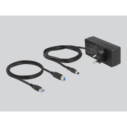 DeLock USB 3.0 Hub 7 Θυρών με σύνδεση USB-A & Θύρα Φόρτισης και Εξωτερική Παροχή Ρεύματος