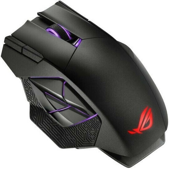 Asus ROG Spatha X Ασύρματο RGB Gaming Ποντίκι 19000 DPI Μαύρο