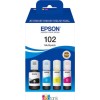 Epson 102 Γνήσιο Πακέτο 4 Μελανιών Εκτυπωτή InkJet Κίτρινο / Κυανό / Ματζέντα / Μαύρο (C13T03R640)