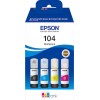 Epson 104 Γνήσιο Πακέτο 4 Μελανιών Εκτυπωτή InkJet Κίτρινο / Κυανό / Ματζέντα / Μαύρο (C13T00P640)