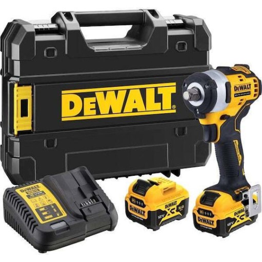 Dewalt Brushless Μπουλονόκλειδο Μπαταρίας 12V 2x5Ah με Υποδοχή 1/2