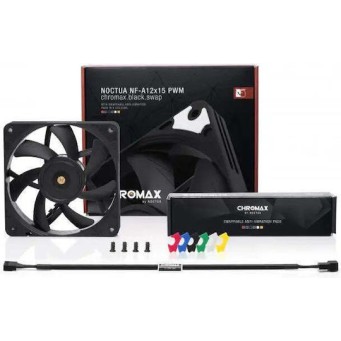 Noctua NF-A12x25 PWM chromax.black.swap Case Fan 120mm με Σύνδεση 4-Pin