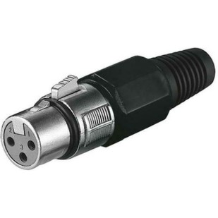 Goobay Βύσμα XLR female 3pin Μαύρο 11755
