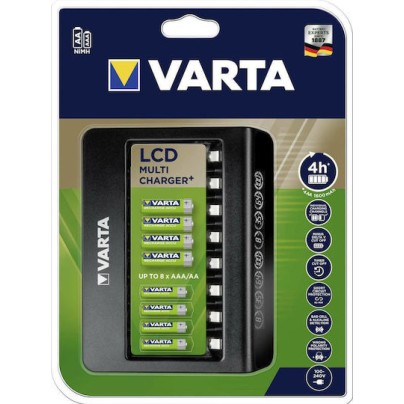 LCD Multi Charger+ 8 Μπαταριών Ni-MH Μεγέθους AA/AAA (Δεν περιλαμβάνονται μπαταρίες)