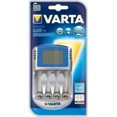 Varta LCD Charger 4 Μπαταριών Ni-MH Μεγέθους AA/AAA σε Γκρι χρώμα