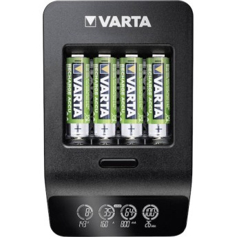 Varta LCD Smart Charger+ 4 Μπαταριών Ni-MH Μεγέθους AA/AAA Σετ με 4x AA 2100mAh