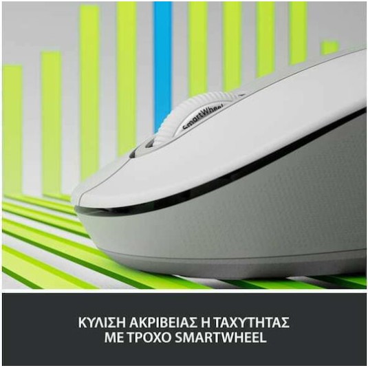 Logitech Signature M650 L Ασύρματο Bluetooth Ποντίκι Off-White