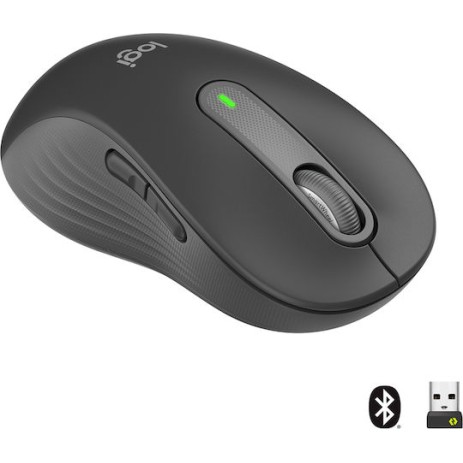 Logitech Signature M650 L Left Ασύρματο Bluetooth Ποντίκι για Αριστερόχειρες Graphite