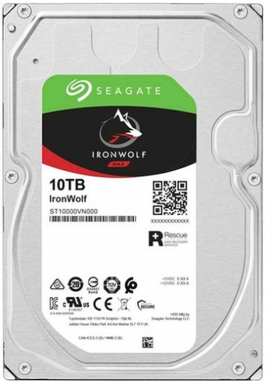 Seagate Ironwolf 10TB HDD Σκληρός Δίσκος 3.5