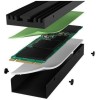 Icy Box Ψύξη Μ.2 SSD Μαύρο