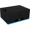 Icy Box Docking Station για 2 Σκληρούς Δίσκους SATA 3.5