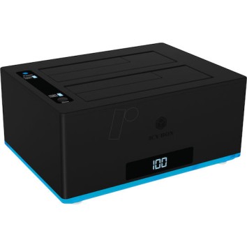 Icy Box Docking Station για 2 Σκληρούς Δίσκους SATA 3.5