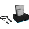 Icy Box Docking Station για 2 Σκληρούς Δίσκους SATA 3.5