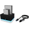 Icy Box Docking Station για 2 Σκληρούς Δίσκους SATA 3.5