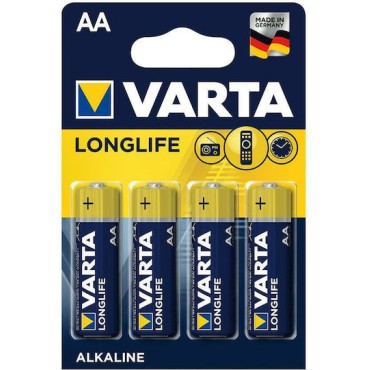 Varta LongLife Αλκαλικές Μπαταρίες AA 1.5V 4τμχ