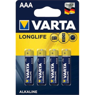 Varta LongLife Αλκαλικές Μπαταρίες AAA 1.5V 4τμχ
