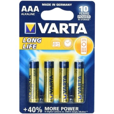 Varta LongLife Αλκαλικές Μπαταρίες AAA 1.5V 4τμχ