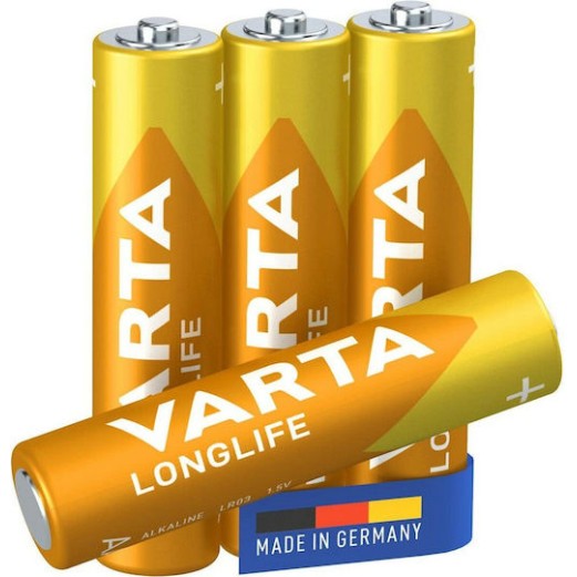 Varta LongLife Αλκαλικές Μπαταρίες AAA 1.5V 4τμχ