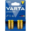 Varta LongLife Αλκαλικές Μπαταρίες AAA 1.5V 4τμχ