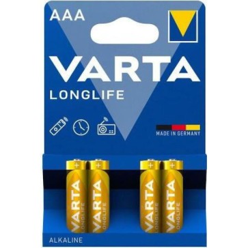Varta LongLife Αλκαλικές Μπαταρίες AAA 1.5V 4τμχ