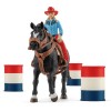 Schleich-S Παιχνίδι Μινιατούρα Cowgirl Barrel Racing για 3+ Ετών 16εκ.