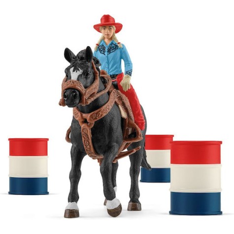 Schleich-S Παιχνίδι Μινιατούρα Cowgirl Barrel Racing για 3+ Ετών 16εκ.