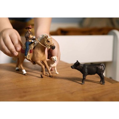 Schleich-S Παιχνίδι Μινιατούρα Farm World: Westernreiten για 3+ Ετών
