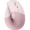 Logitech Lift Ασύρματο Εργονομικό Vertical Ποντίκι Ροζ
