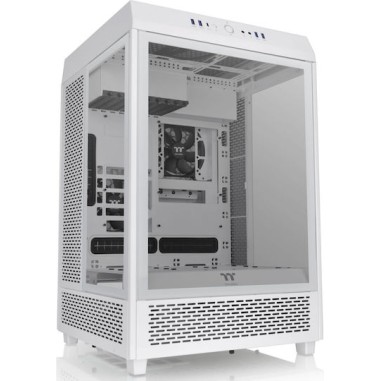 Thermaltake The Tower 500 Gaming Midi Tower Κουτί Υπολογιστή με Πλαϊνό Παράθυρο και RGB Φωτισμό Snow White