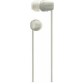 Sony WI-C100 In-ear Bluetooth Handsfree Ακουστικά με Αντοχή στον Ιδρώτα Μπεζ