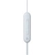 Sony WI-C100 In-ear Bluetooth Handsfree Ακουστικά με Αντοχή στον Ιδρώτα Λευκά