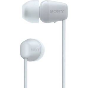 Sony WI-C100 In-ear Bluetooth Handsfree Ακουστικά με Αντοχή στον Ιδρώτα Λευκά