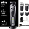 Braun Series 7 Trimmer Μηχανή Επαναφορτιζόμενη Black / Space Grey BT7420