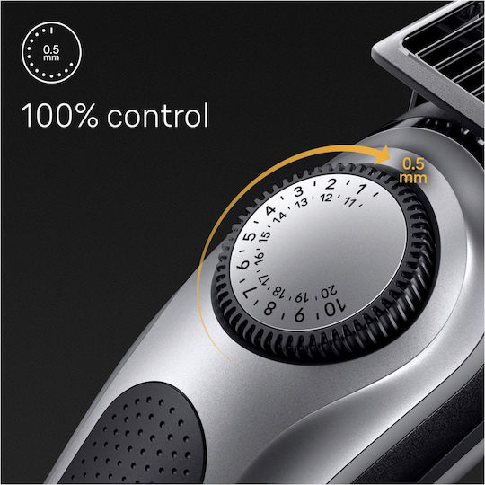 Braun Series 7 Trimmer Μηχανή Επαναφορτιζόμενη Black / Space Grey BT7420