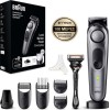 Braun Series 7 Trimmer Μηχανή Επαναφορτιζόμενη Black / Space Grey BT7420