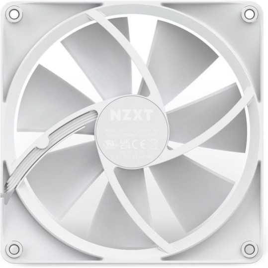 NZXT F140 RGB Case Fan με Σύνδεση 4-Pin PWM 2τμχ Λευκό