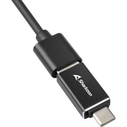 Sharkoon USB 3.2 Hub 4 Θυρών με σύνδεση USB-A / USB-C / Ethernet