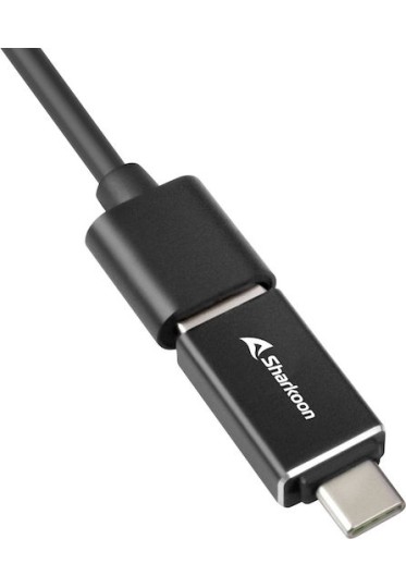 Sharkoon USB 3.2 Hub 4 Θυρών με σύνδεση USB-A / USB-C