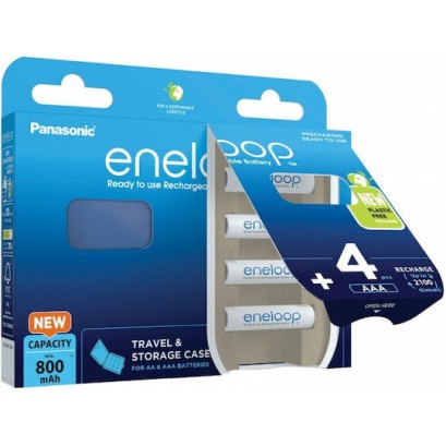 Panasonic Eneloop Επαναφορτιζόμενες Μπαταρίες AAA Ni-MH 800mAh 8τμχ