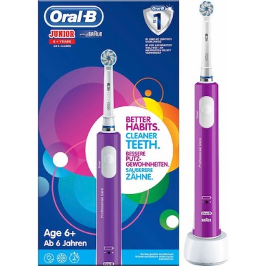 Oral-B Junior Ηλεκτρική Οδοντόβουρτσα για 6+ Χρονών Μωβ