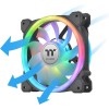 Thermaltake Swafan Case Fan 140mm με RGB Φωτισμό και Σύνδεση 9-Pin 3τμχ Blavk