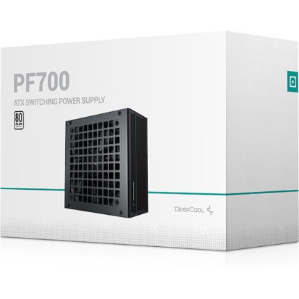 Deepcool PF700 700W Μαύρο Τροφοδοτικό Υπολογιστή Full Wired 80 Plus Standard