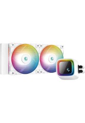 Deepcool LS520 Υδρόψυξη Επεξεργαστή Διπλού Ανεμιστήρα 120mm για Socket AM4/AM5/1700/1200/115x με ARGB Φωτισμό Λευκή