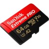 Sandisk Extreme Pro microSDXC 64GB U3 V30 A2 UHS-I με αντάπτορα 200MB/s