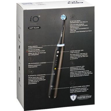 Oral-B iO Series 5 Ηλεκτρική Οδοντόβουρτσα με Αισθητήρα Πίεσης και Θήκη Ταξιδίου Matt Black